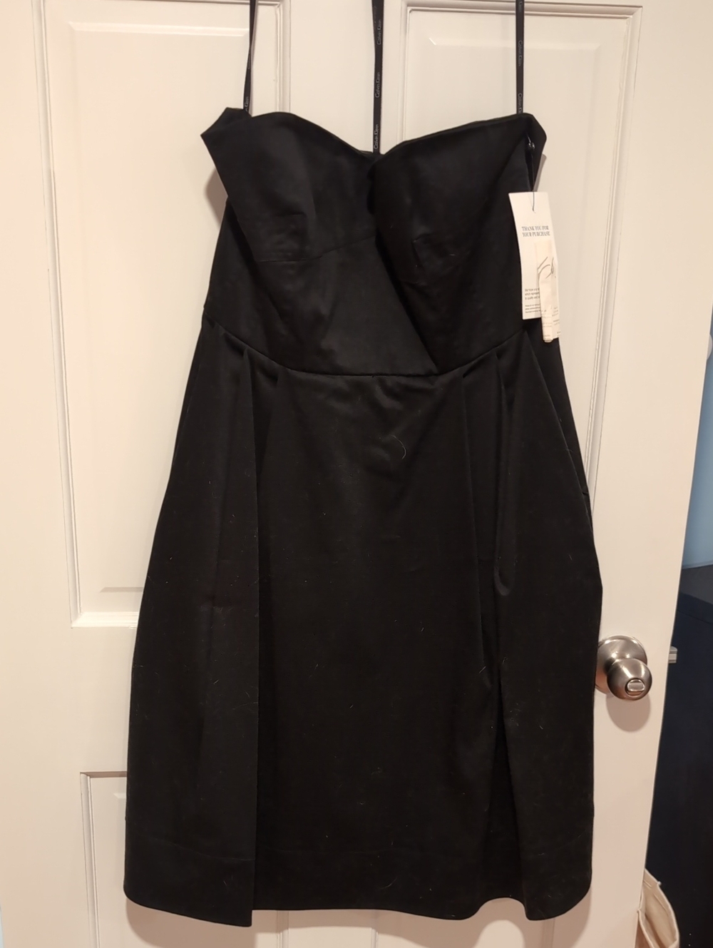 Calvin Klein Black Strapless Cocktail Dress
